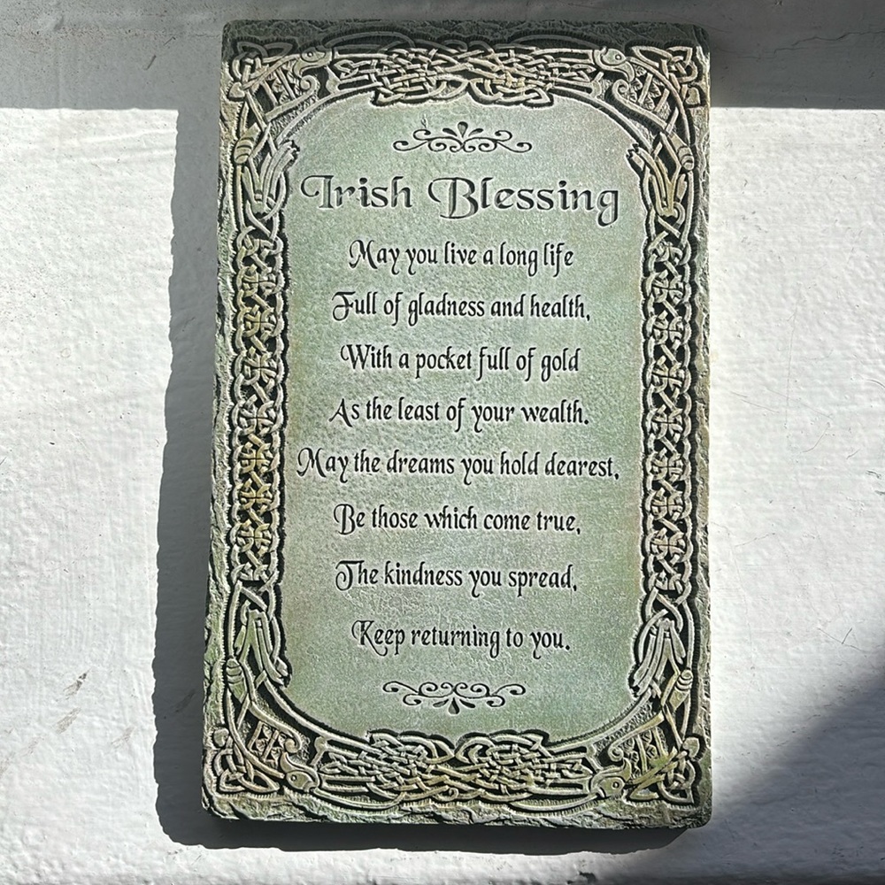Irish Blessing Plaque for Home